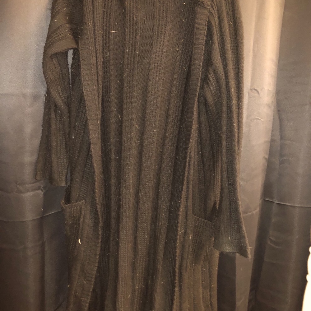 Black cardigan